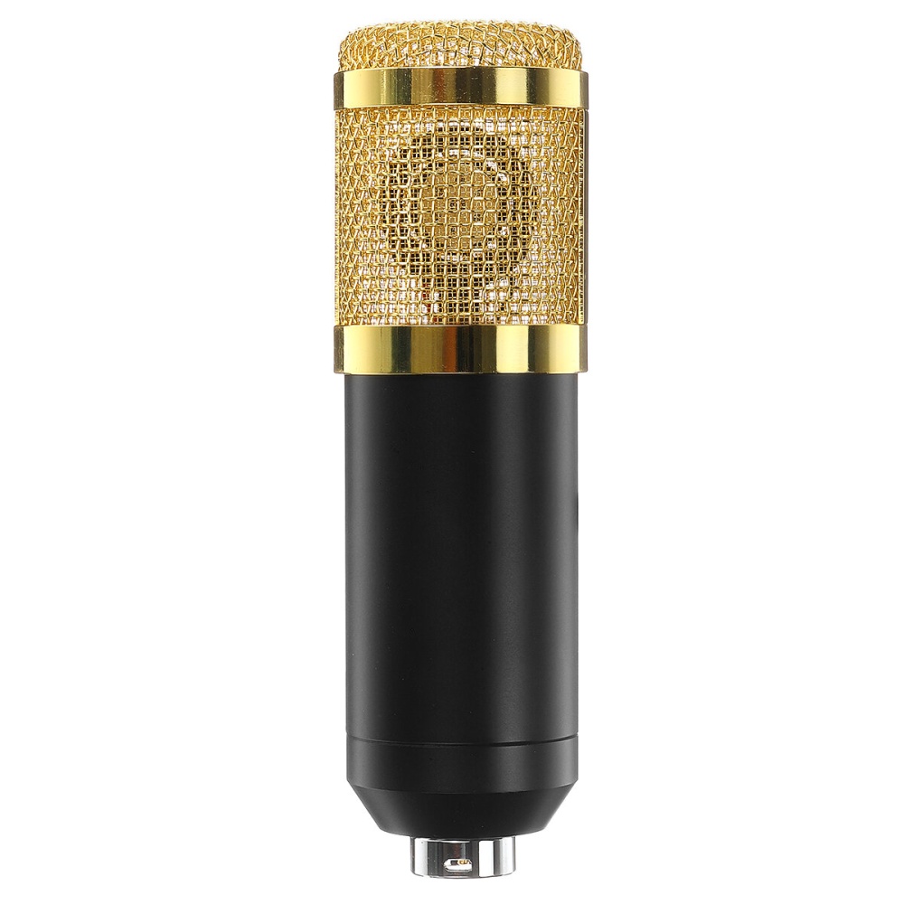 BM-800 Professional Microphone Kit Studio Condenser Recording Mic Kit Shock Mount - black+golden - Image 2