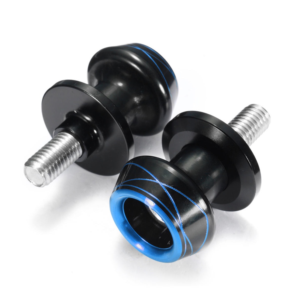 10mm Swing Arm Sliders Spools Motorcycle CNC Aluminum Paddocks Bobbins - Blue - Image 2