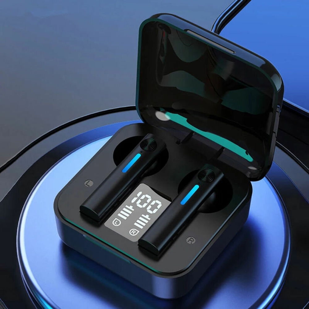 Bakeey T13 TWS bluetooth 5.0 Earphone Touch bluetooth Deep Bass Earbuds Headset LED Digital Indicator Headphones With Mic - Black