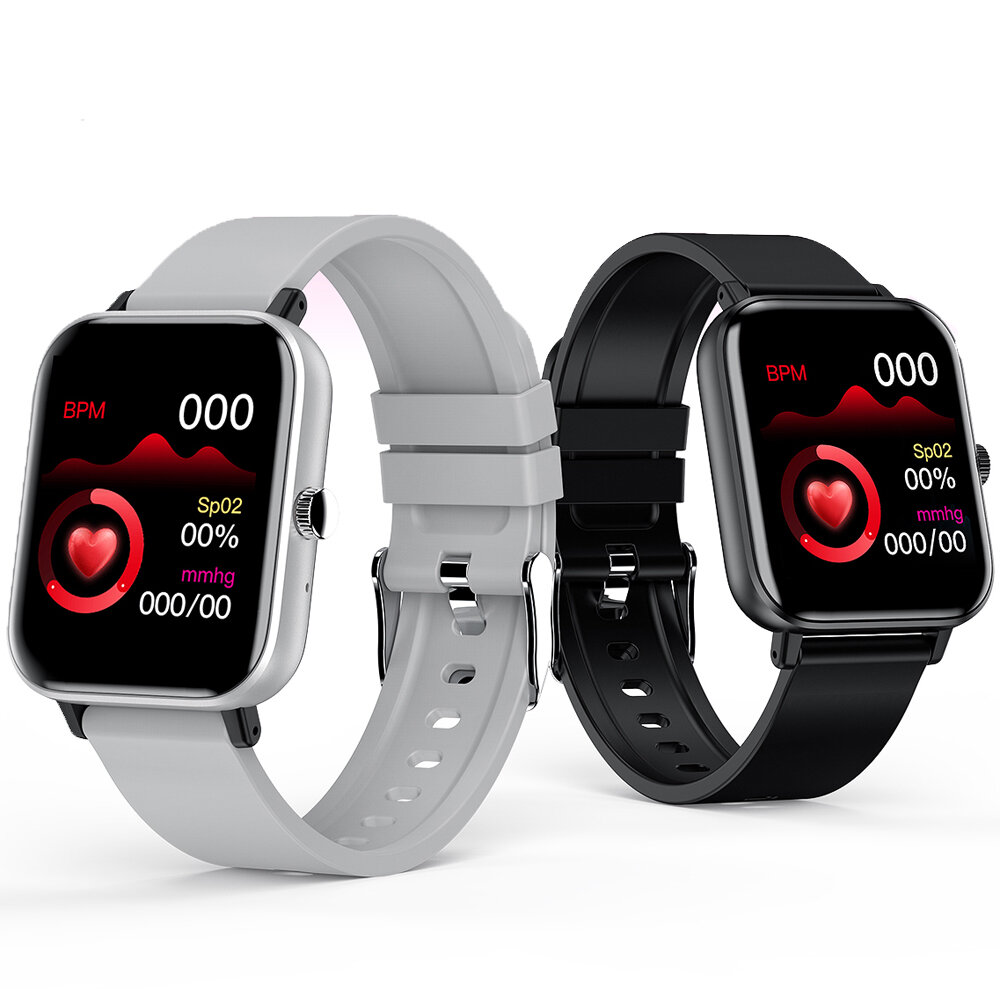 Bakeey H10 1.54 Inch bluetooth Call BT5.0 Wristband Heart Rate Monitor Weather Forecast Fitness Tracker 46 Days Standby Smart Watch - Grey