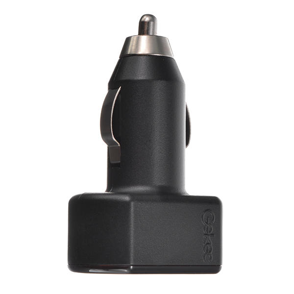 GEKEC 12V to 5.02 ~ 5.15V Dual USB 3A Car Charger for All Standard USB Devices - Black
