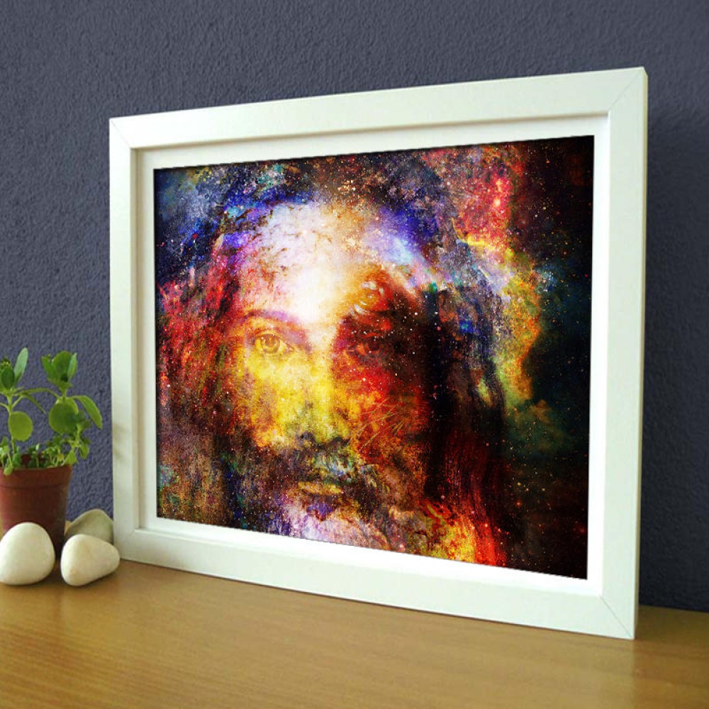 Miico Hand Painted Oil Paintings Jesus Portrait Wall Art For Home Decoration - S - Image 2