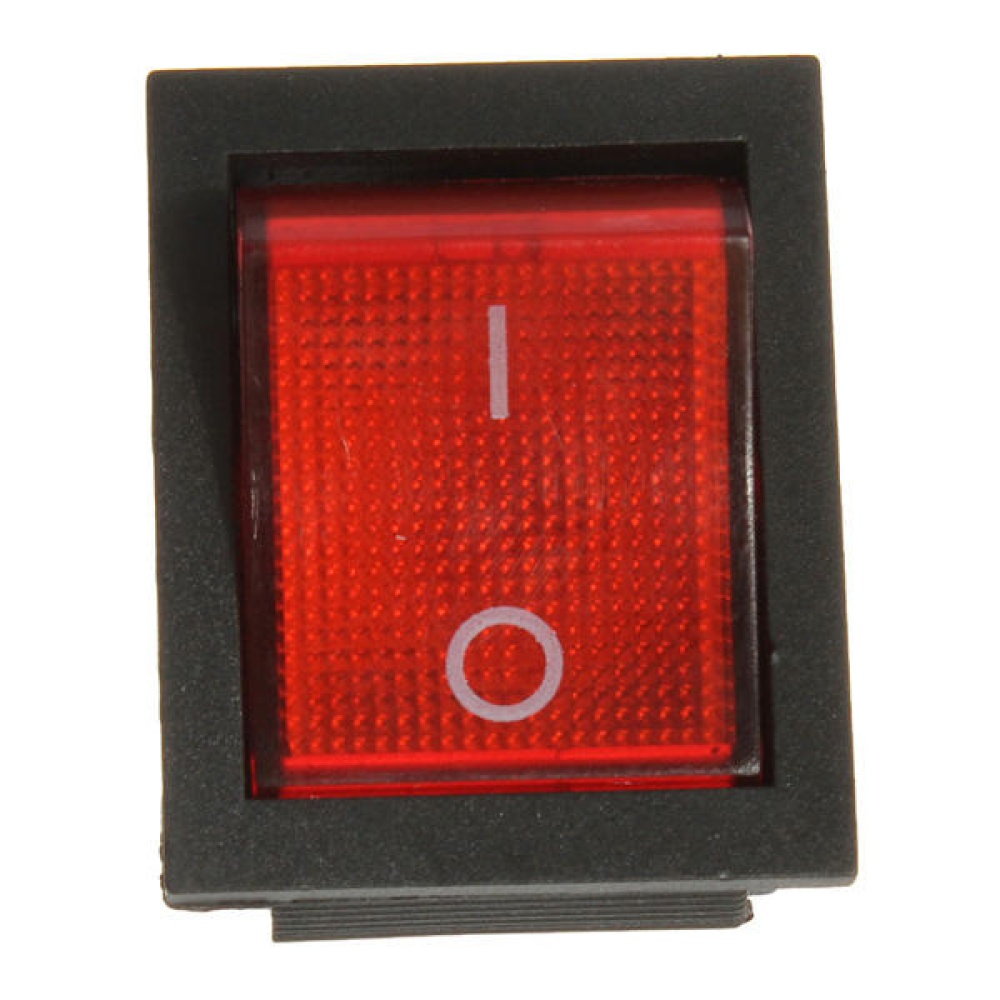 50pcs Red Light Lamp 4 Pin DPST ON-OFF Rocker Boat Switch 13A/250V 20A/125V - Image 2