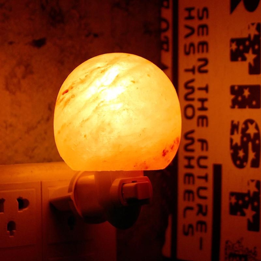 Mini Cute Hand Carved Natural Crystal Himalayan Salt Night Light Wall Lamp Gift - US Plug - Image 2