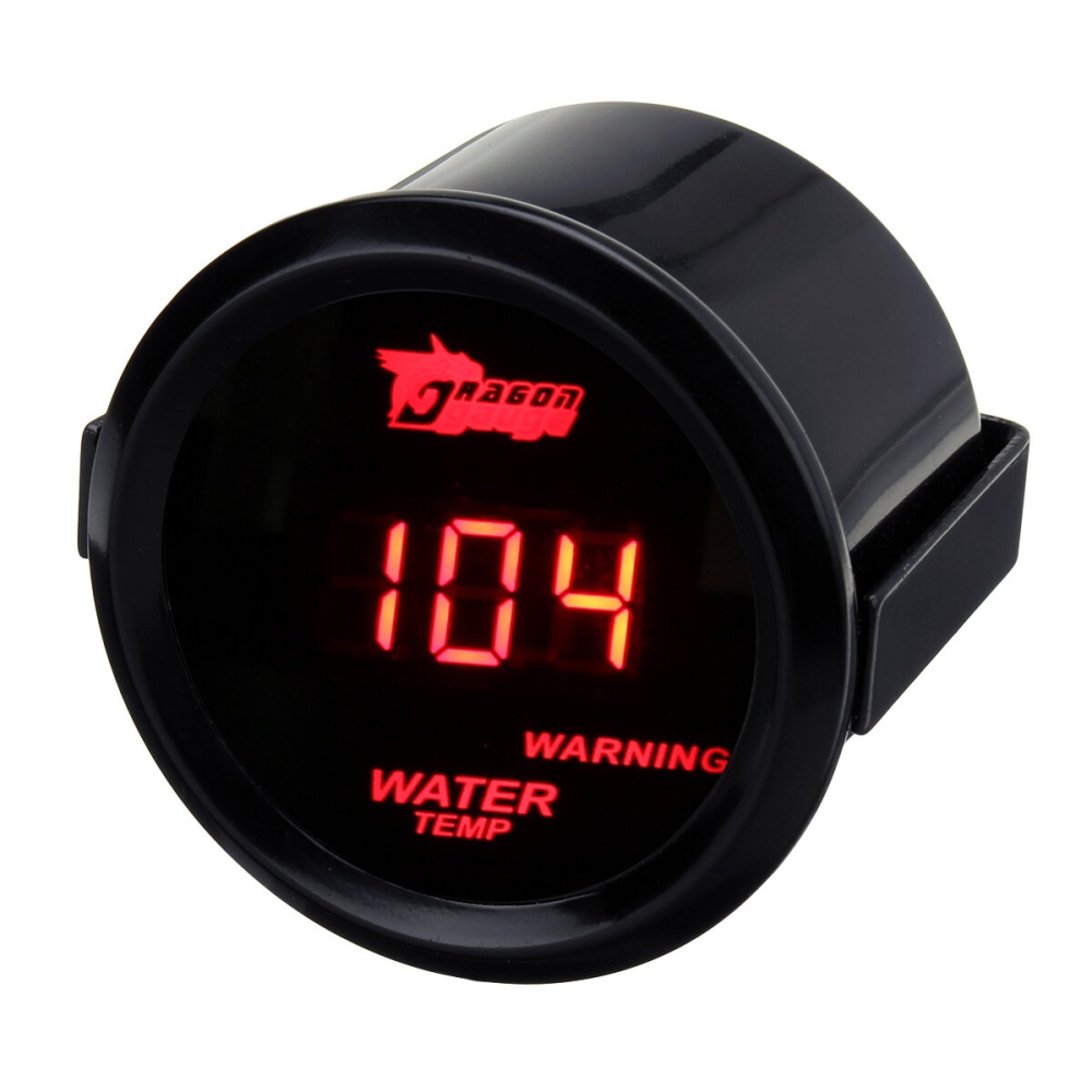 2" 52mm Black Car Truck Digital Red LED Water Temp Temperature LED Gauge Kit AU - Image 2