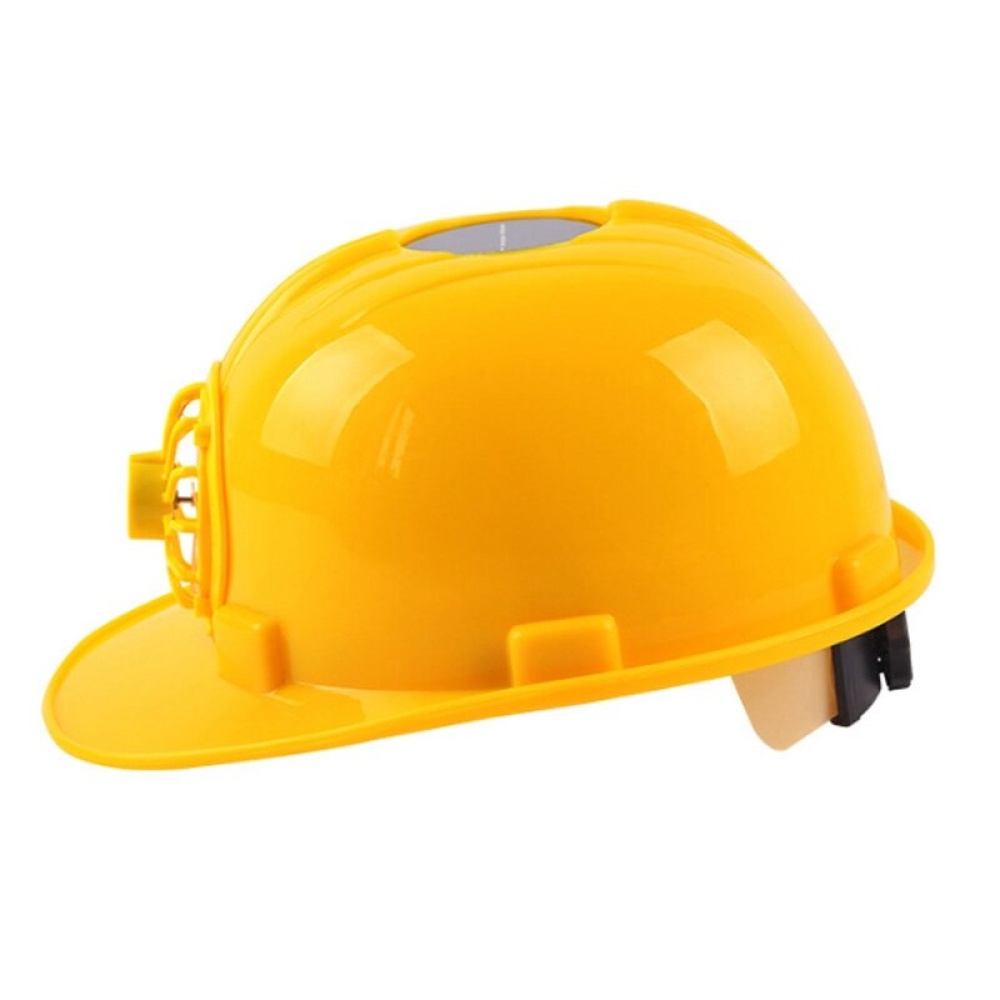 Solar Charging Power Air Conditioner Cooling Fan Outdoor Working Hard Hat Construction Worker Helmet - White - Image 2