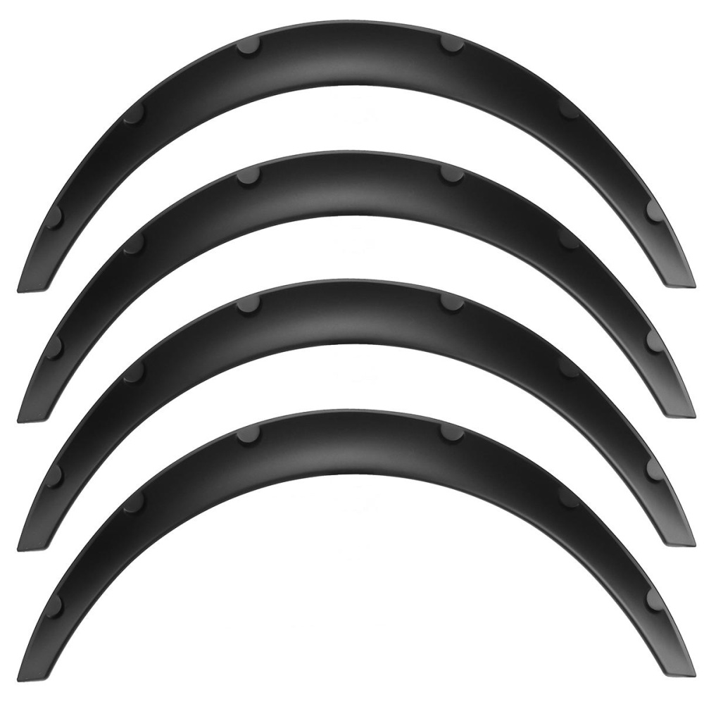 4Pcs 2 Inch/50mm Universal Flexible Car Wheel Fender Flares Extra Wide Body Wheel Arches - Image 2