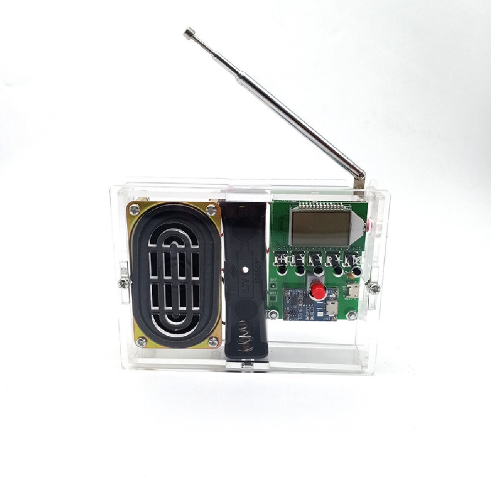 Auto Adjustable FM Digital Radio DIY Kit With Power Amplifier Broadcast Receiving Kit - #1