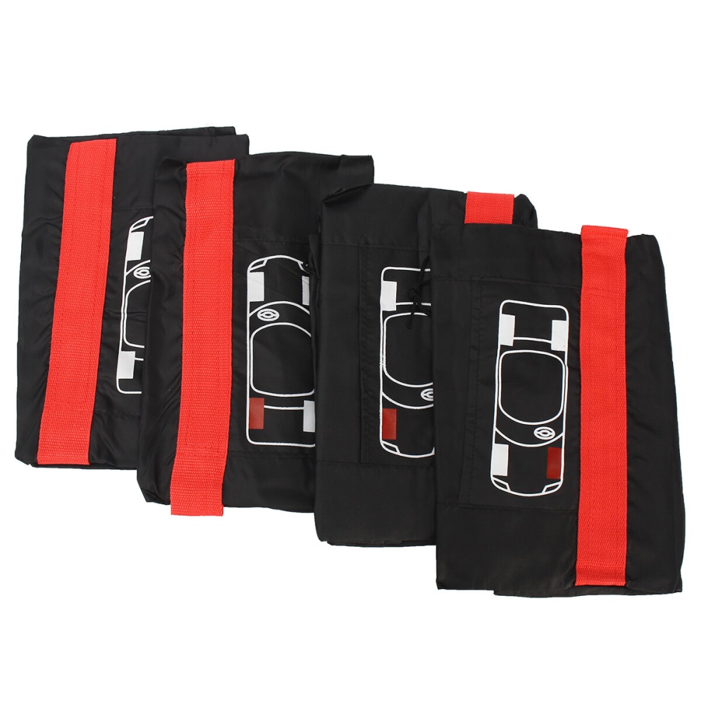 4PCs Car Tyre Tire Seasonal Spare Protection Cover Carry Tote Handle Storage Bag - Image 2