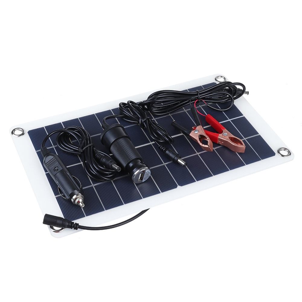 30W 12V Solar Panel Monocrystalline Silicon Battery Charger Kit Trickle Portable For Car Van Boat Caravan Camper - Image 2