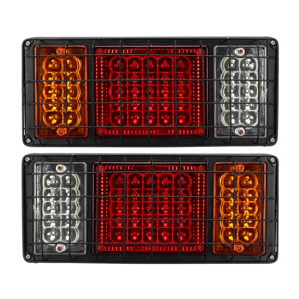 2PCS 24V 45LED Trailer Lights Rear Tail Indicators For Truck Caravan Boat - Image 2