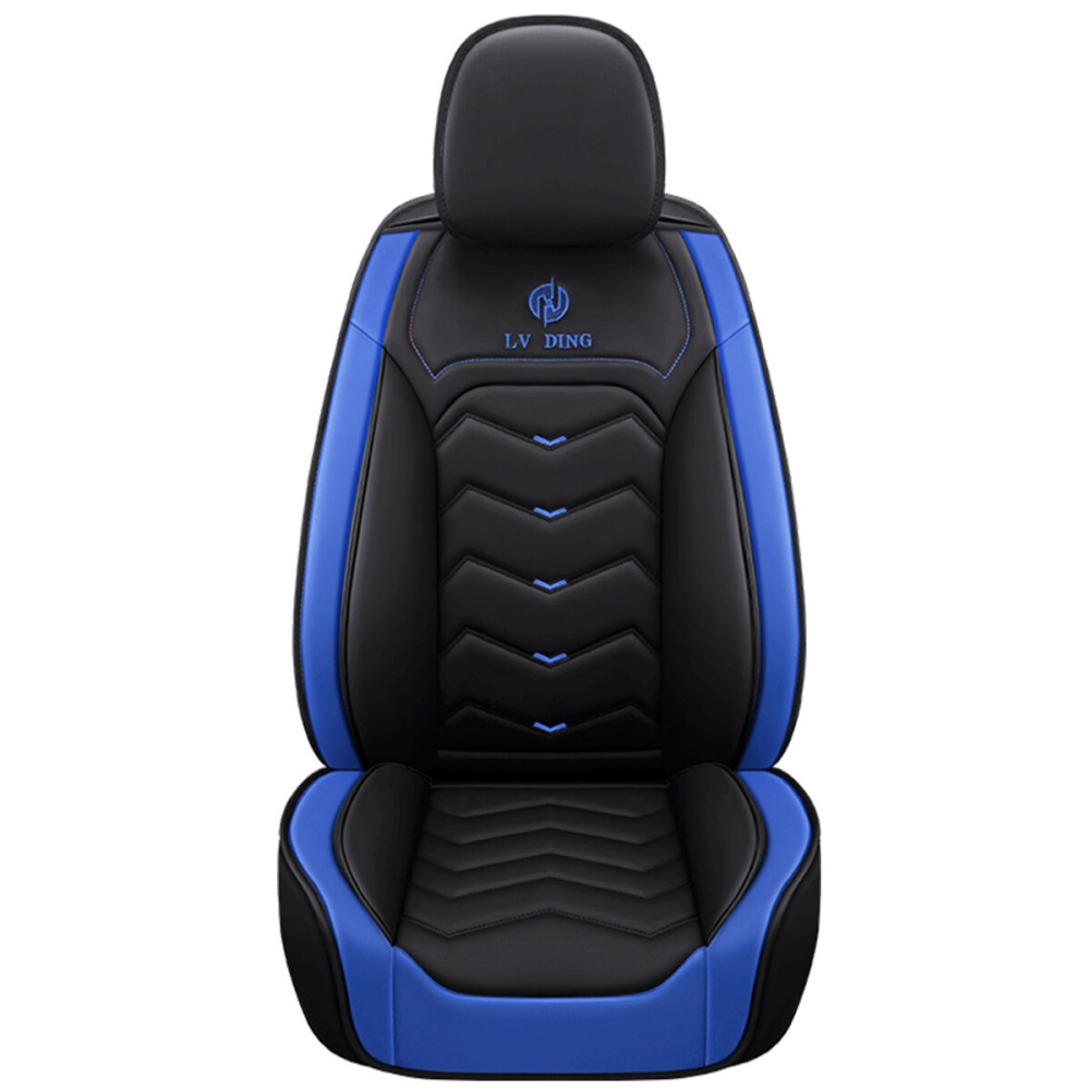 Universal 5 Seats Car Front Seat Cover Protector Cushion Mat Full Surrounding - Blue. - Image 2