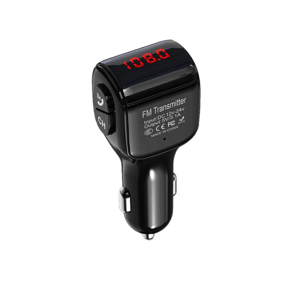 A01 Car Wireless bluetooth MP3 Player Dual USB Charger Fast Charging FM Transmitter Hands-Free Phone Car Kit - Image 2