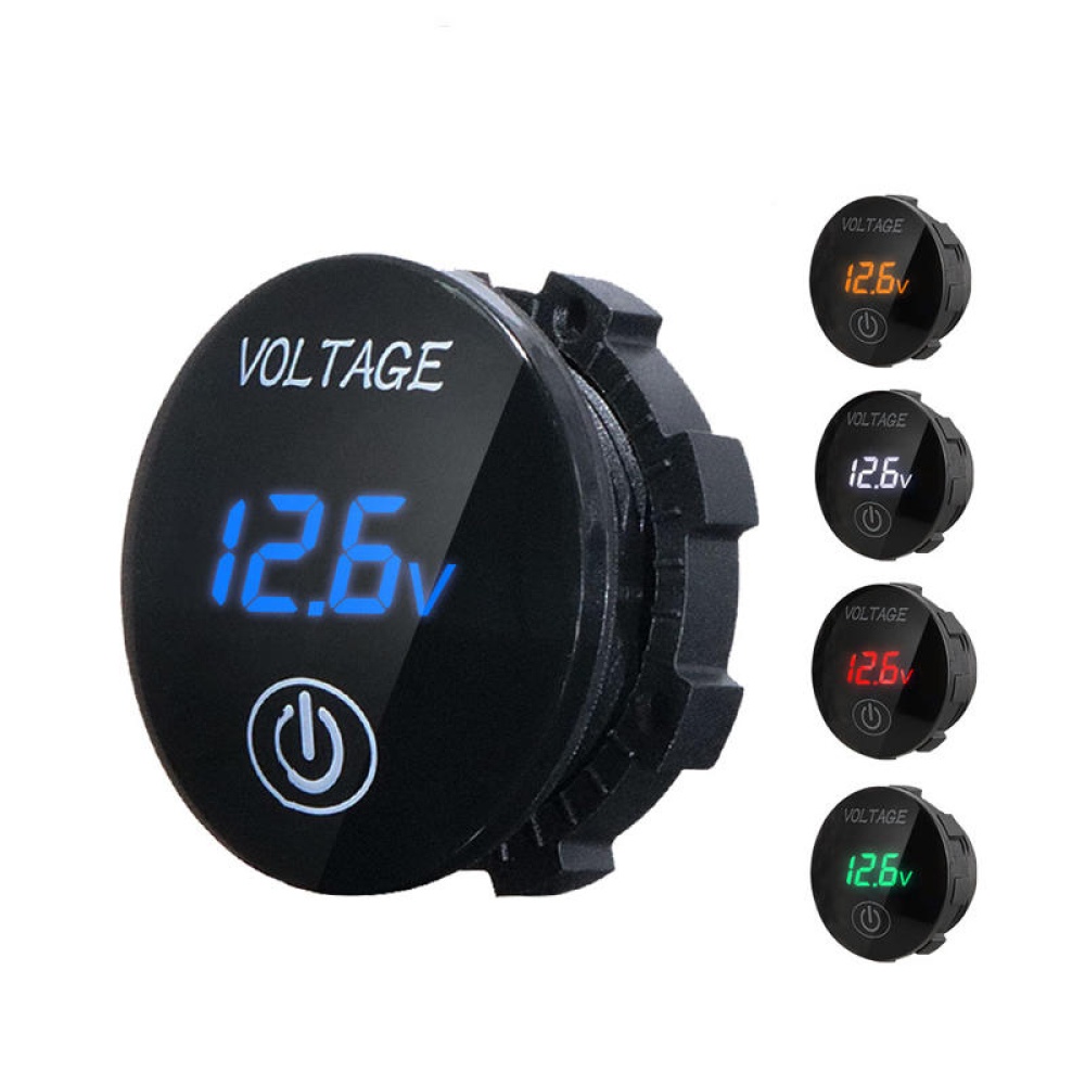 Motorcycle Car DC 5V - 48V LED Panel Digital Voltage Volt Meter Display Voltmeter - Red - Image 2