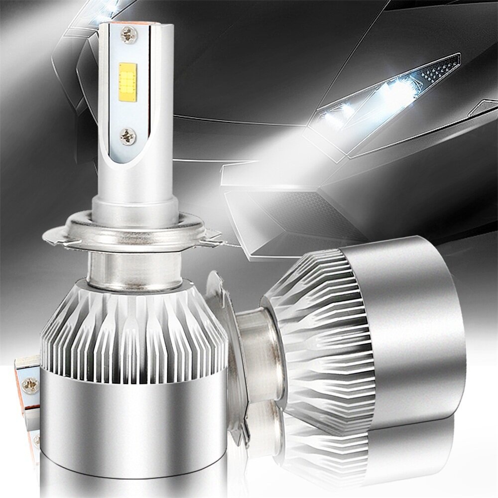 AMBOTHER 2pcs 72W 7600LM 6000K LED Headlight Bulb Kits Rainproof Light Bulb with Dust Cover for Car Motorcycle - H11 - Image 2