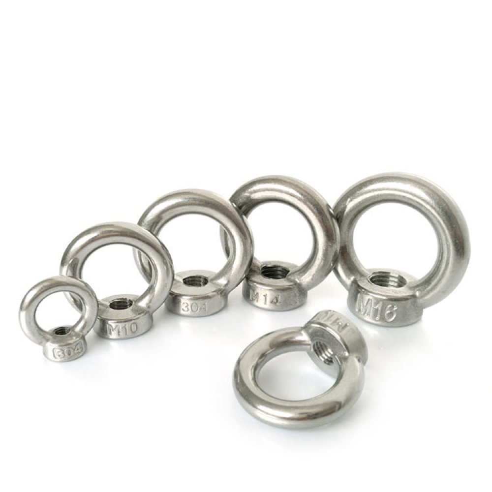 304 Stainless Steel Eye Nut Boat Marine Lifting Nut Round Nut Ring M6 M8 M10 M12 M14 M16/M 18 M20 M22 - 24mm - Image 2