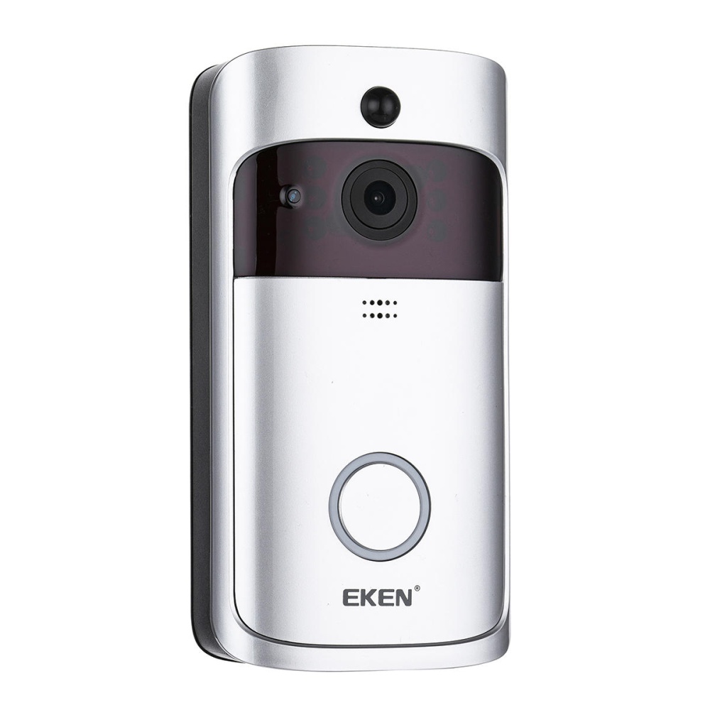 EKEN Video Doorbell 2 720P HD Wifi Camera Real-Time Video Two-Way Audio Wide-angle Lens Night Vision PIR Motion Detection App - Image 2