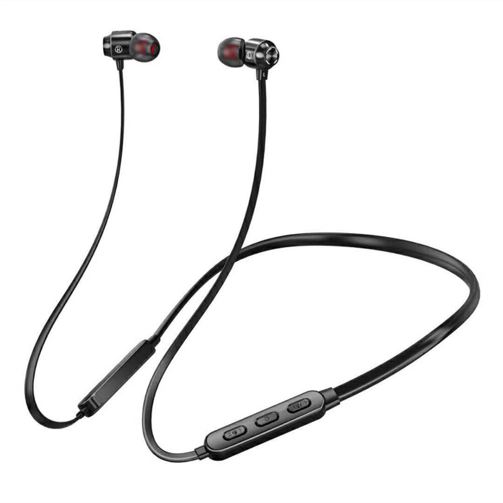 Bakeey ZY-08 bluetooth 5.0 Neckband Headset HIFI 6D Surround Sound Noise Reduction Earbuds 180mAh IP64 Sweatproof Magnetic Portable Sports Earphone w