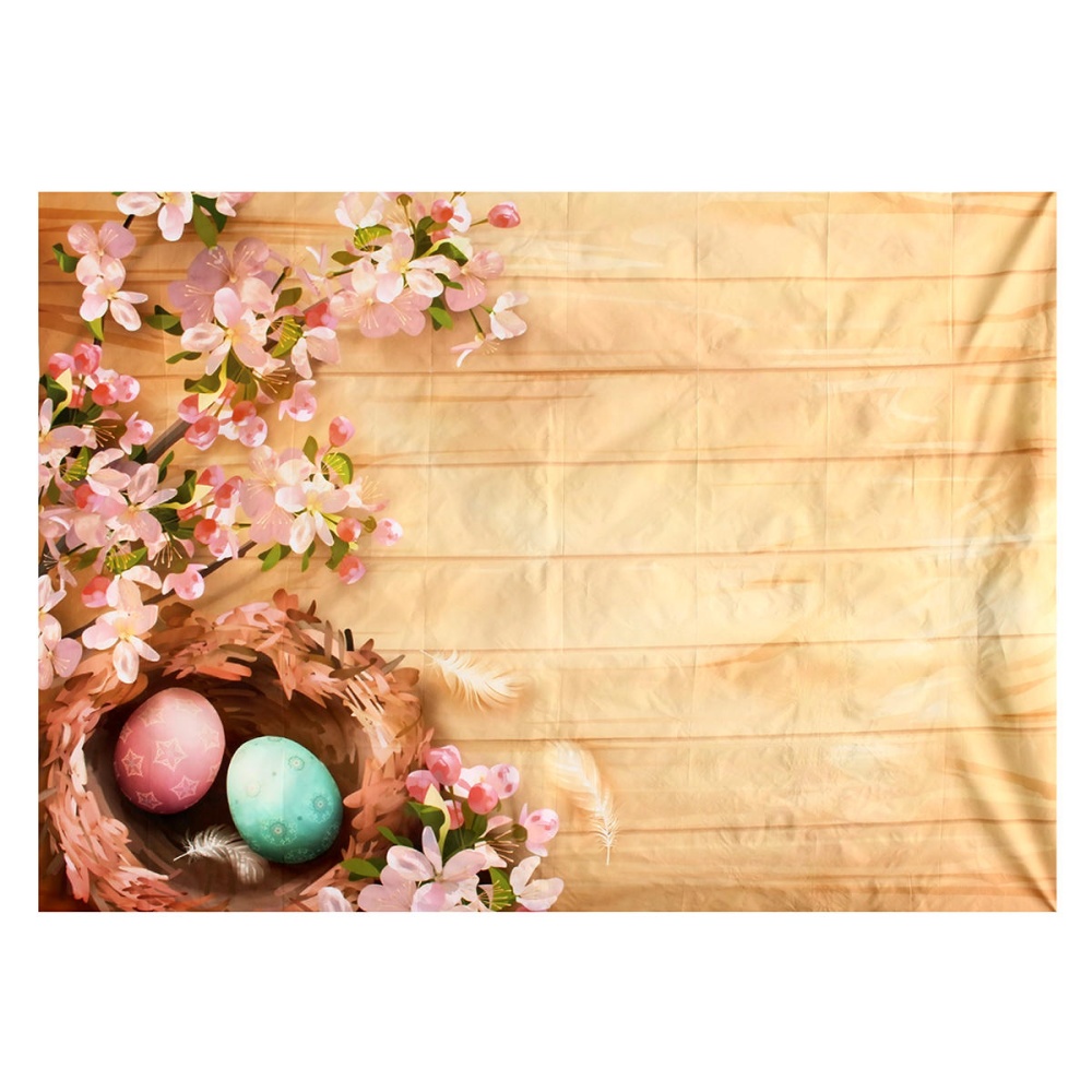 7x5FT Blooms Flower Easter Eggs Photography Backdrop Studio Prop Background - Image 2