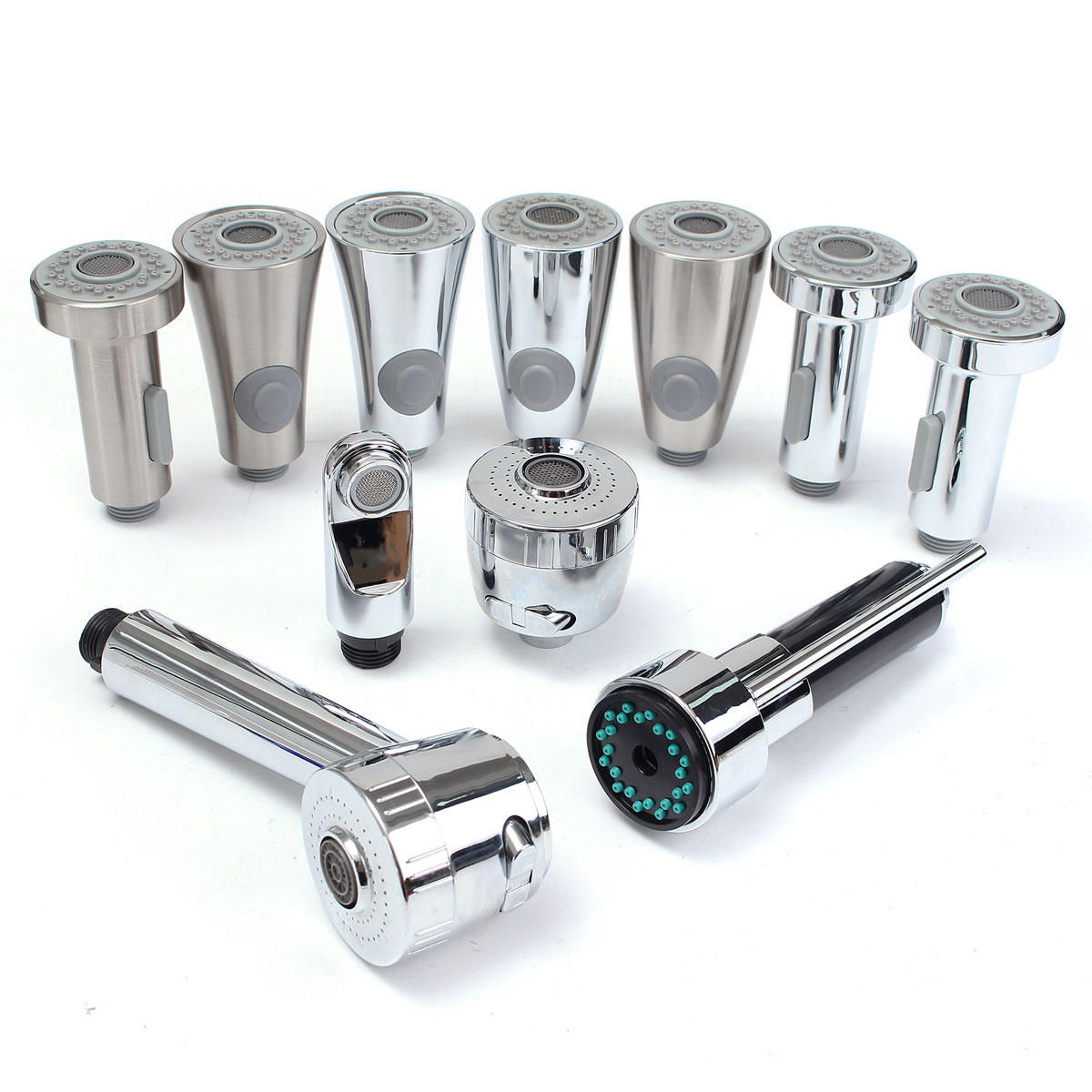 Kitchen Faucet Mixer Tap Pull Out Down Spray Shower Head Replacement Settings - C