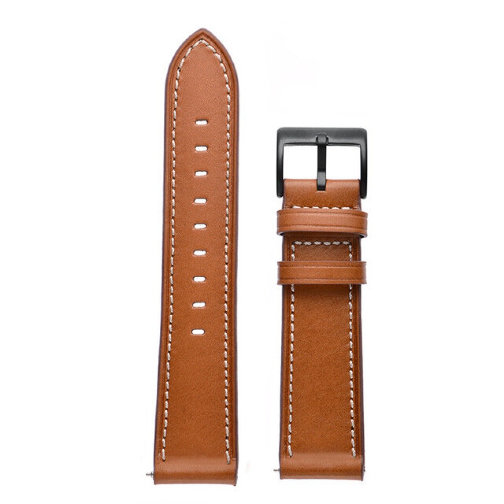 Bakeey Soft Leather Watch Band Replacement Watch Strap for Amazfit NEO Smart Watch - Black - Image 2