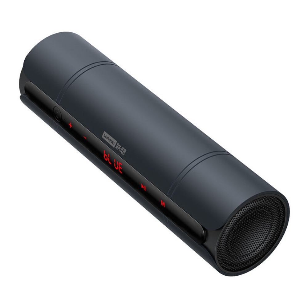 Lenovo L06 Bluetooth 5.0 Haut-parleur 3D Surround exterieur Bass Haut-parleur etanche portable pour PC TV - Noir