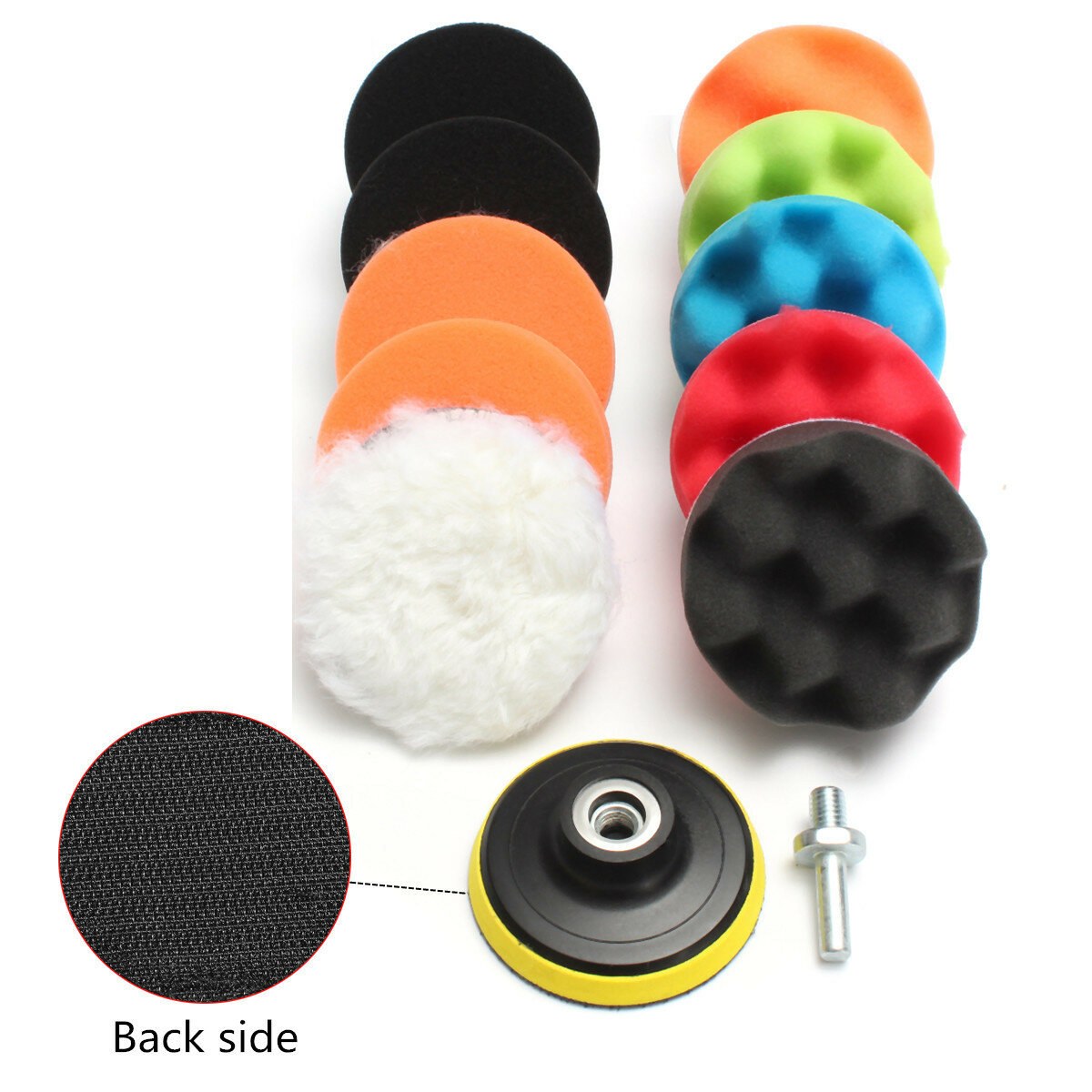Car Waffle Buffer Polishing Pads 3/4/5/6/7 Inch Cleaning Sponge Waxing Boat Car Buffer Drill Wheel Removes Scratches - 3 - Image 2