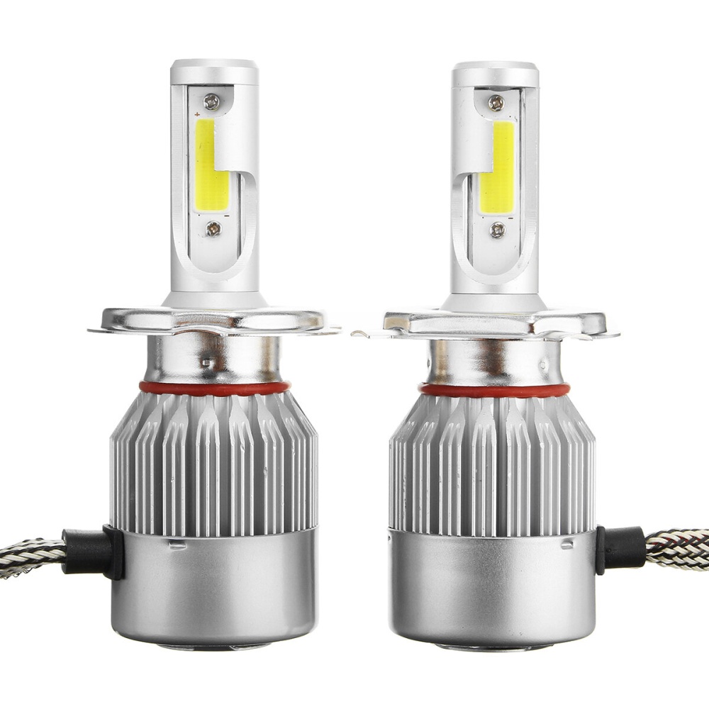 C6 COB LED Headlights Bulb Fog Lamp H1 H3 H4 H7 H8/H9/H11 9005/9006 72W 7600LM 6000K White 2PCS For Car Motor - H7 - Image 2