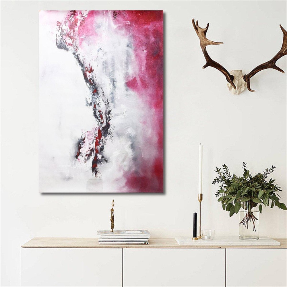 Modern Abstract Canvas Oil Print Paintings Home Wall Poster Decor Unframed - L - Image 2