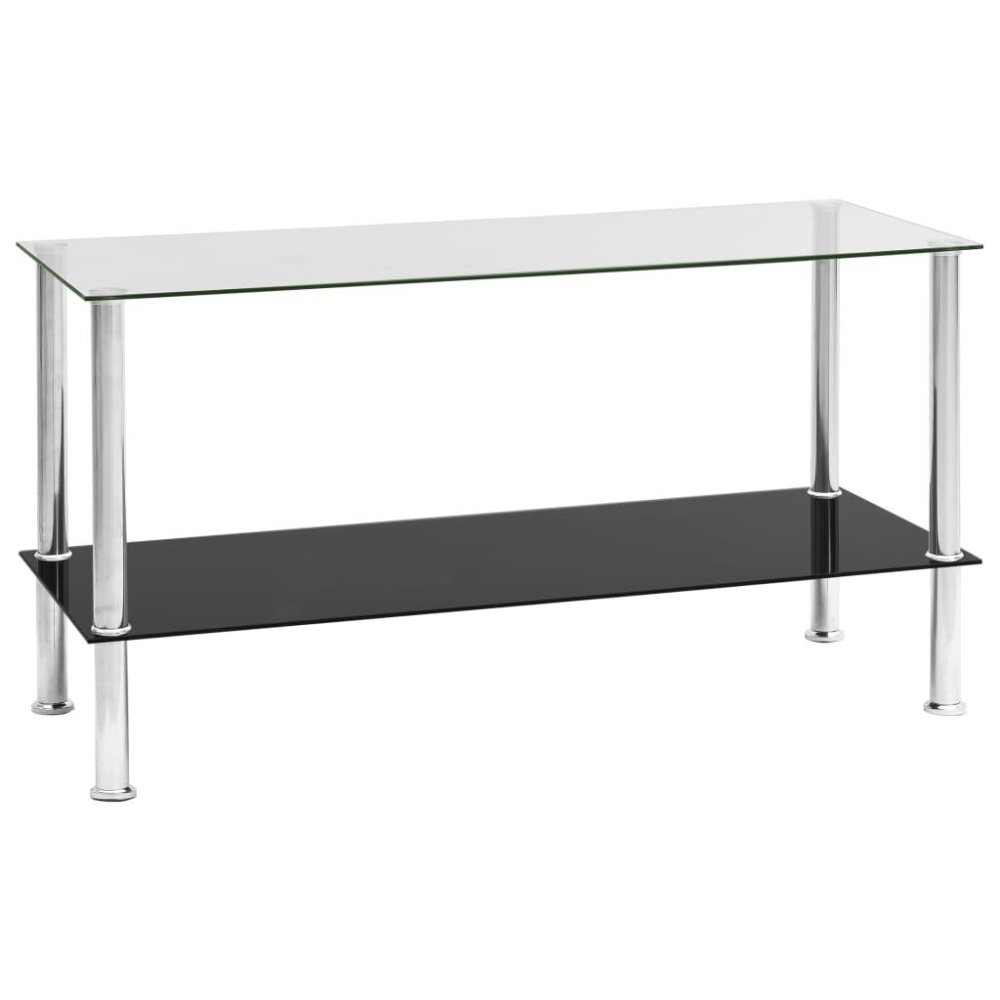 Coffee table 110x43x60 cm tempered glass transparent
