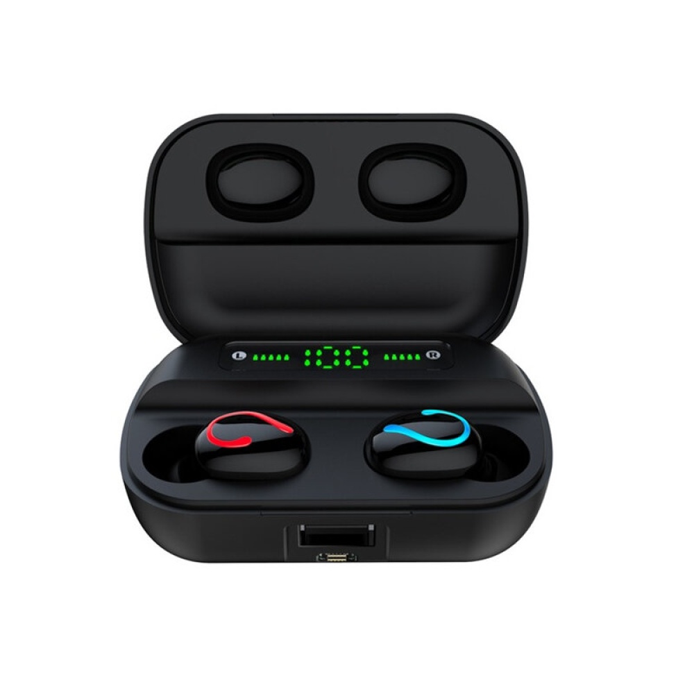 Bakeey Q65 TWS bluetooth Earphone Wireless Gaming Headphone 3500mAh Power Bank Noise Cancelling HD Call Stereo Headset - Black