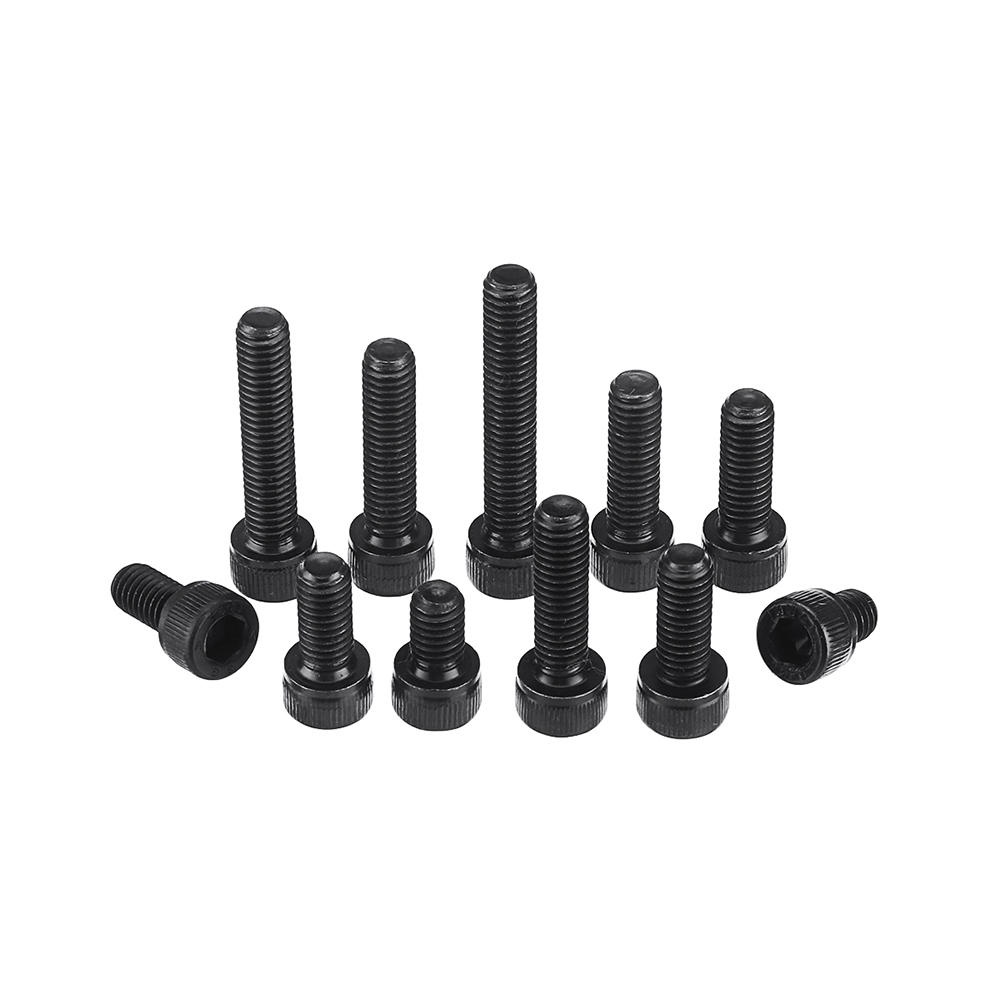 Suleve M6CH2 92Pcs M6 12.9 Grade Carbon Steel Hex Socket Cap Head Screw Bolt 8-35mm Set - Image 2