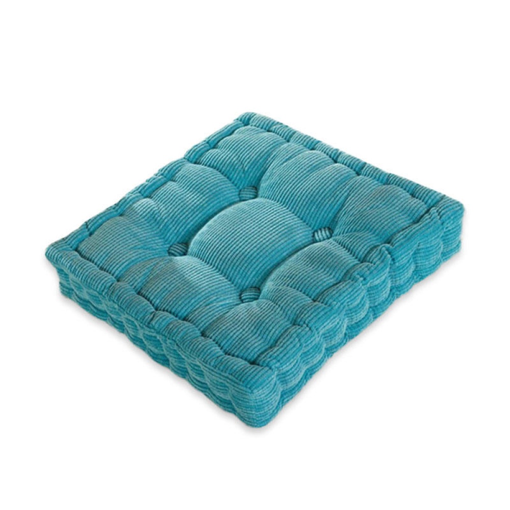 40 x 40cm Soft Washable Corduroy Tatami Floor Seat Cushion Square Plaid Thicken Square Winter Warm Chair Pad Cushion Stereo Plush Dining Chair Cushio - Image 2