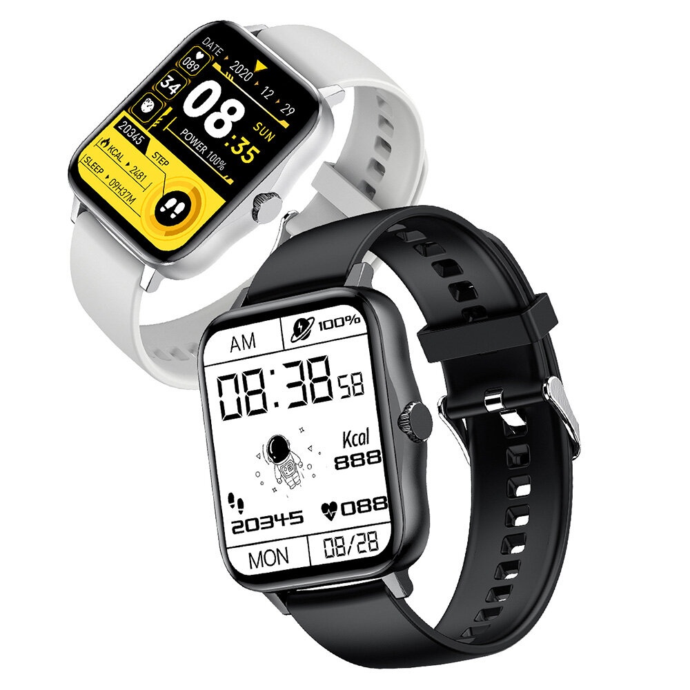 Bakeey M5 1.75 inch 320*385px Touch Screen bluetooth Call Heart Rate Monitor Custom Dial 300mAh Big Battery Capacity IP68 Waterproof Smart Watch - Bl