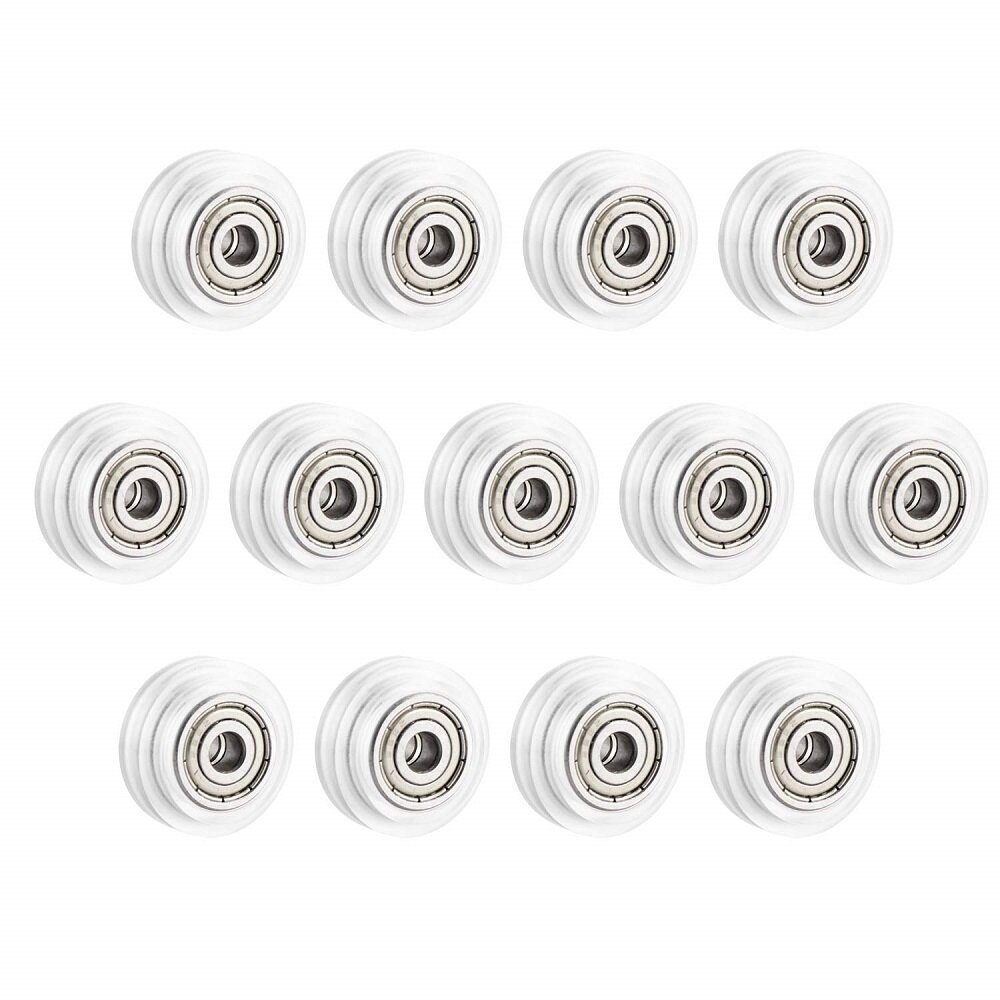 SIMAX3D® 13/24Pcs Polycarbonate Pulley Wheel Plastic Pulley Linear Bearing for Creality CR10 Ender 3 3D Printer Part - White 13pcs - Image 2