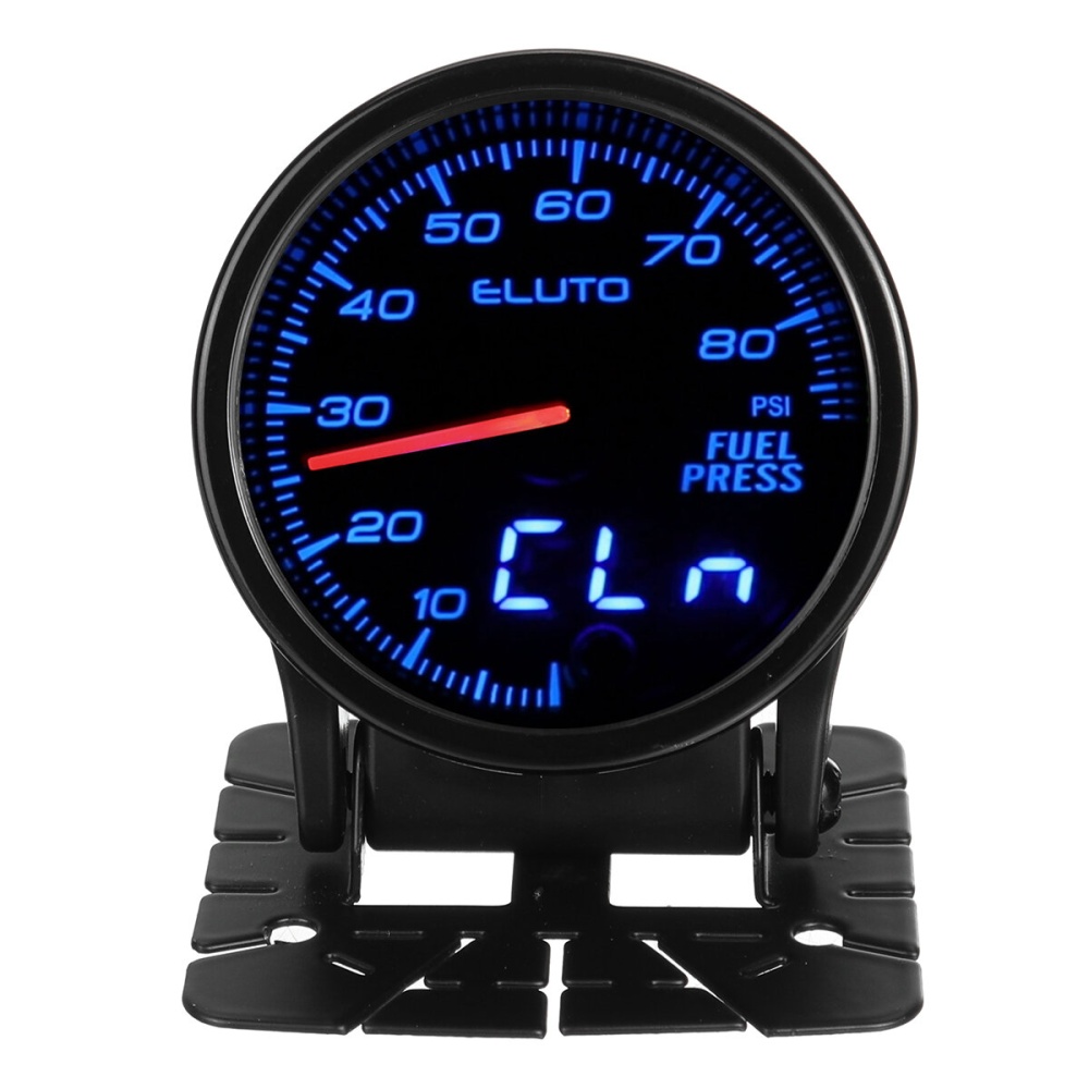 2'' 52mm 0-80PSI 10 Color LED Digital Car Oil Pressure Gauge Meter With Sensor - Image 2