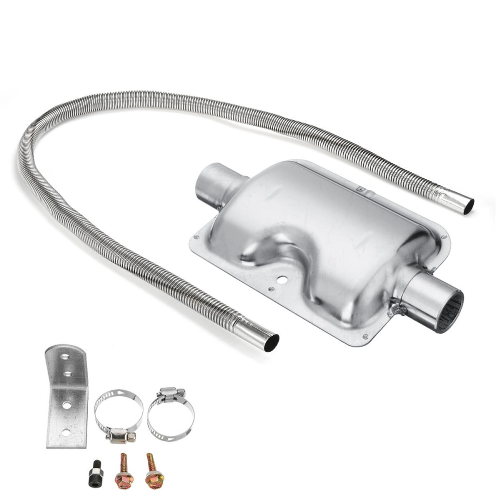 1.5m Exhaust Pipe + Silencer + Clamp + Bracket For Auto Parking Air Diesel Heater - Image 2