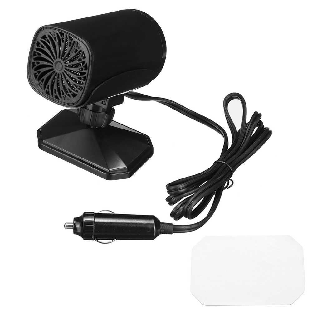 12V/24V 2 Colors Car Portable Defrost Defogging Hot Air Blower Heater - Black 12V - Image 2