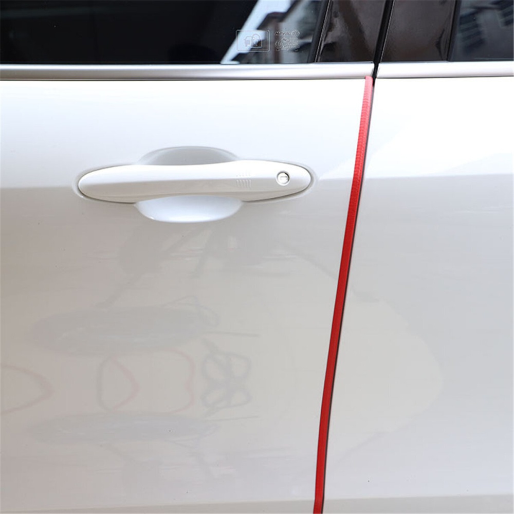 16.4ft/5m Car Door Edge Trim Molding Rubber Seal Strip Scratch Protector Decor - White - Image 2