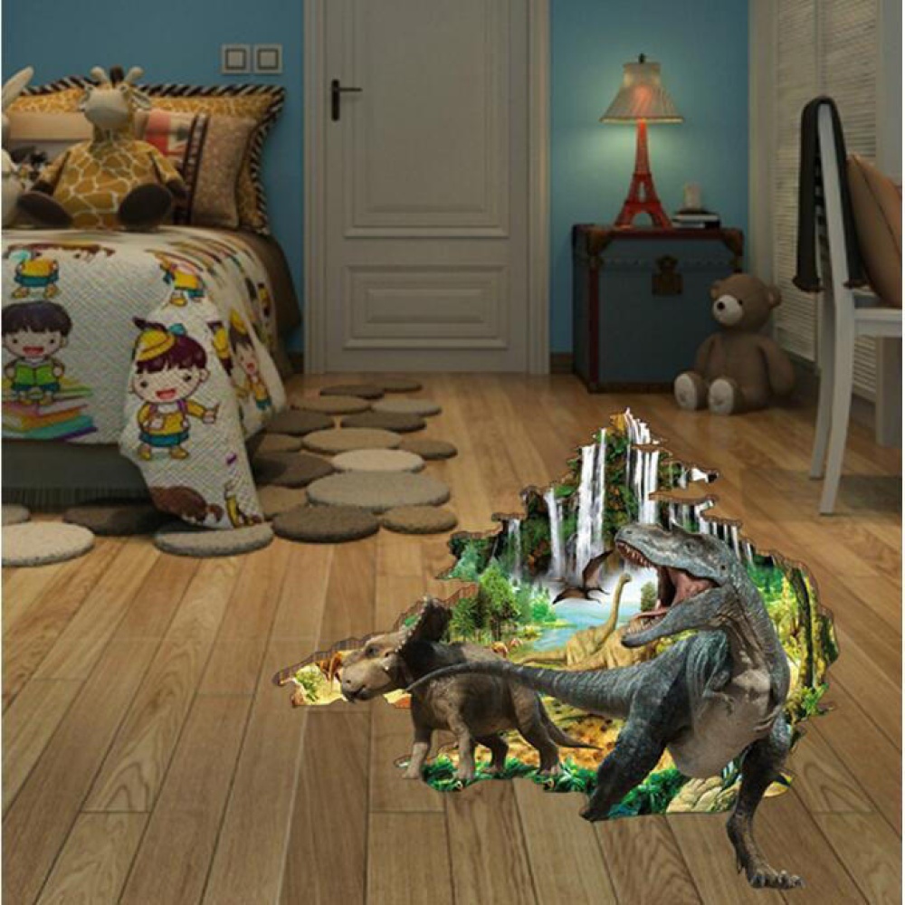 Miico 3D Creative PVC Wall Stickers Home Decor Mural Art Removable Dinosaur Decor Sticker - Image 2