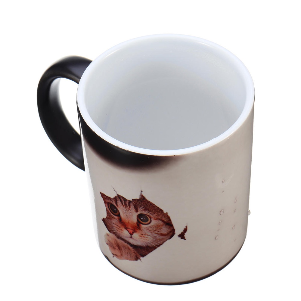 350ml Cat Lover Morphing Mug Heat Sensitive Color Changing Coffee Mugs Cup Gifts - Image 2