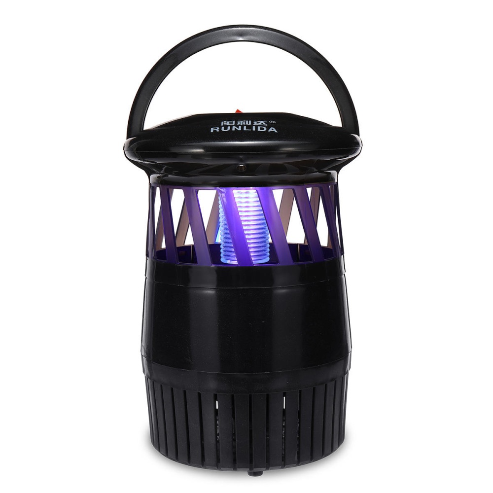 2 in 1 5V USB Electric Mosquito Dispeller LED Light Killer Insect Fly Bug Zapper Trap Lamp - Black - Image 2