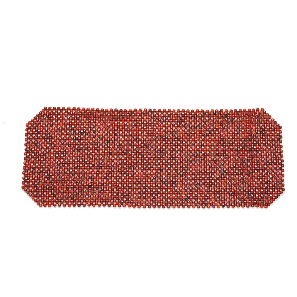 Natural Wood Rosewood Car Auto Taxi Seat Cover Cushion Pad Cool Breathable - A