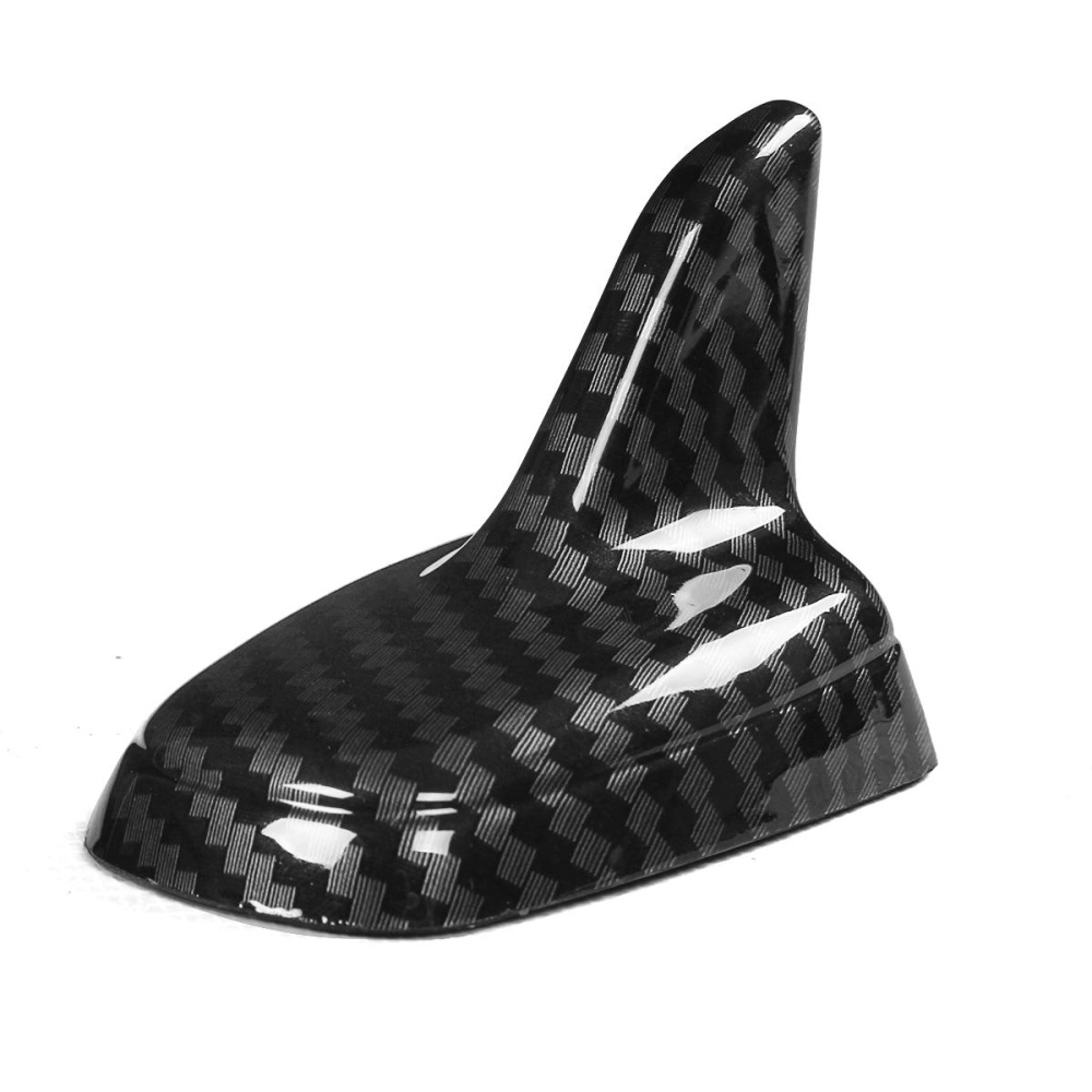 Universal Carbon Fiber Style Car Shark Fin Roof Antenna Radio FM Decorate Aerial - Image 2