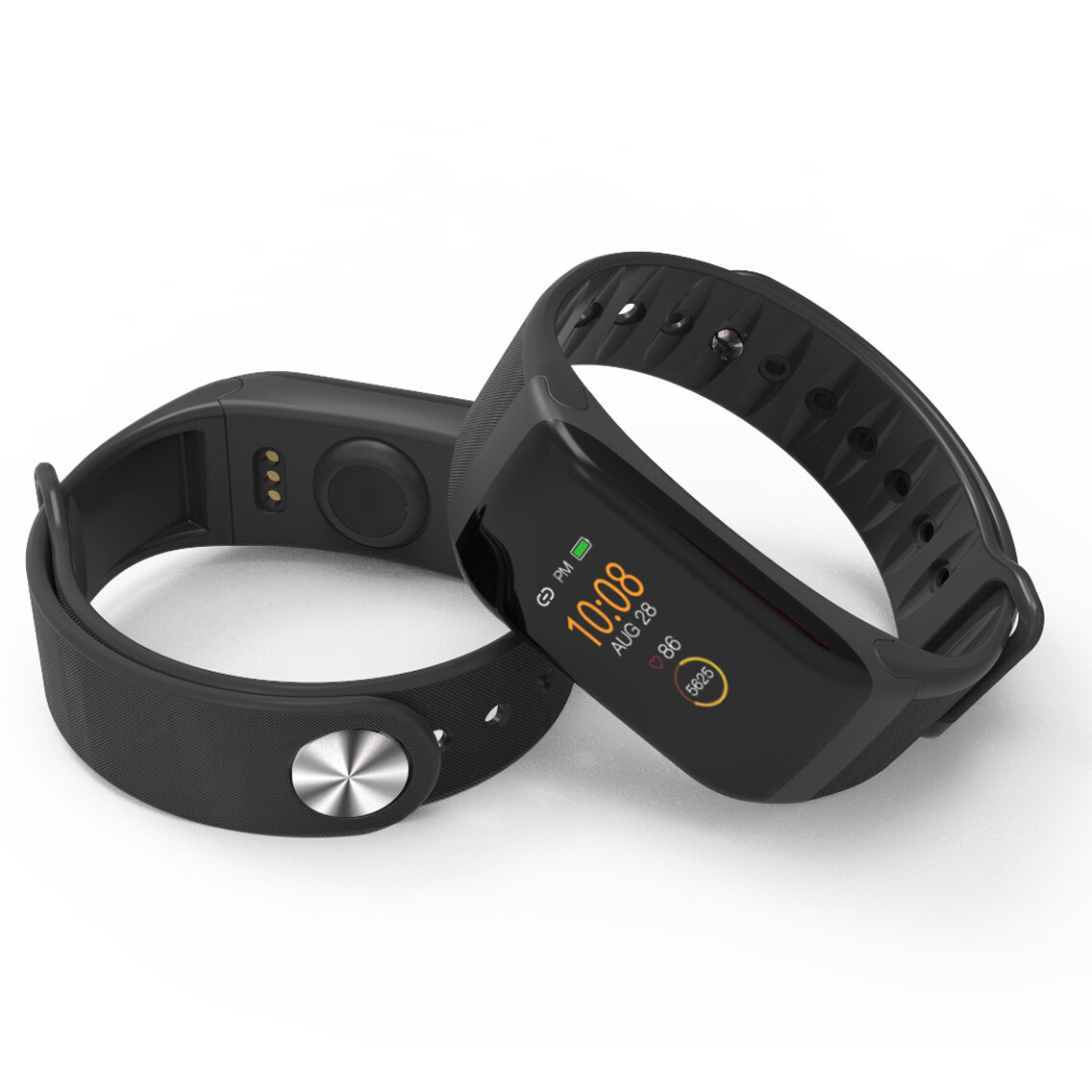 Bakeey F1P Simple Style Heart Rate Blood Pressure Monitor Smart Pedometer Smart Watch - Blue - Image 2