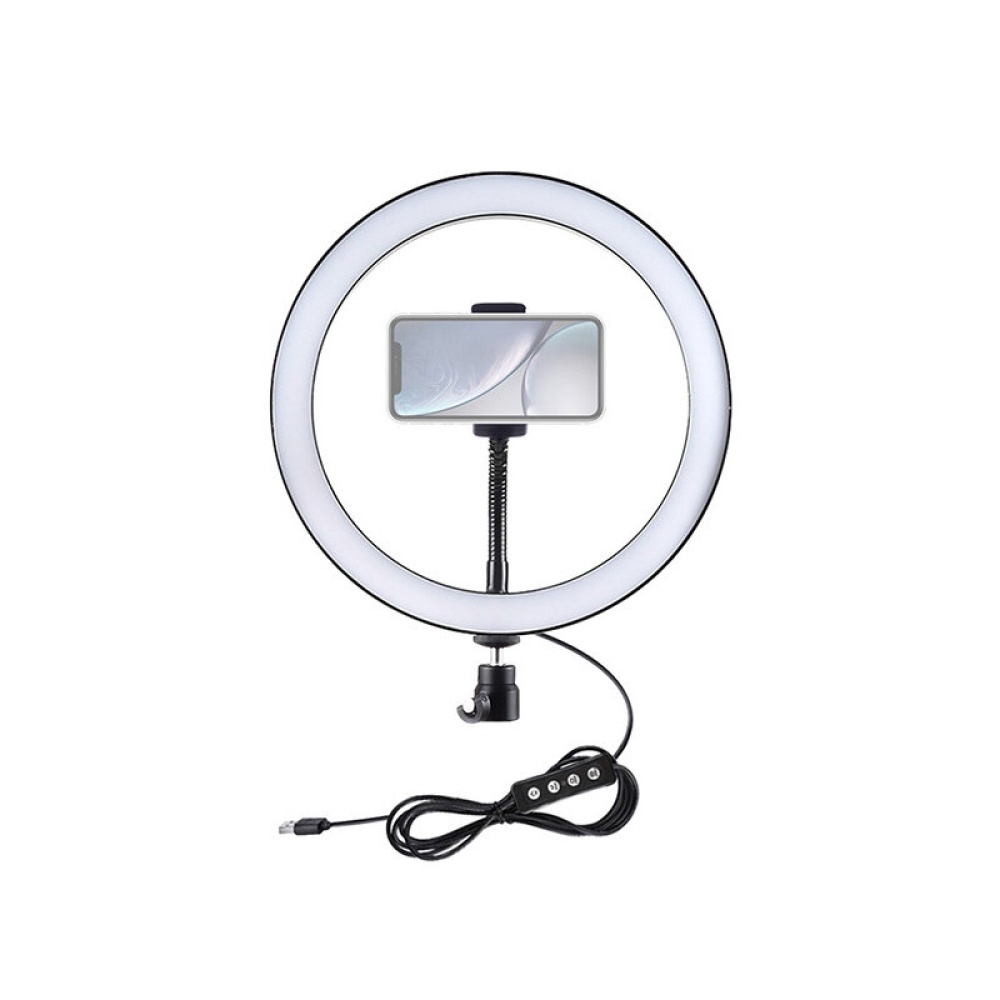 PULUZ PKT3056B 11.8 inch 30cm 3 Modes Dimmable LED Ring Light for Youtube Vlogging Video Broadcast Live with 110cm Tripod Mount - Image 2