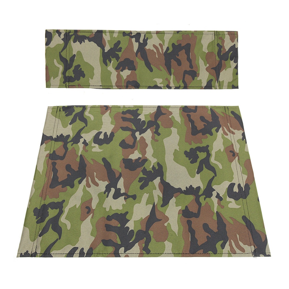 4 Colors Casual Directors Chair Canvas Seat Back Cover Replacement Kit - Camouflage - Image 2