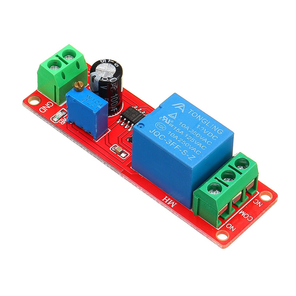 5pcs NE555 Chip Time Delay Relay Module Single Steady Switch Time Switch 12V - Image 2