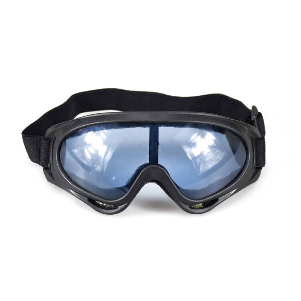 GHOST RACING Motorcycle Retro Racing Goggles Wind Dust Proof ATV Sunglasses Black Frame - Black - Image 2