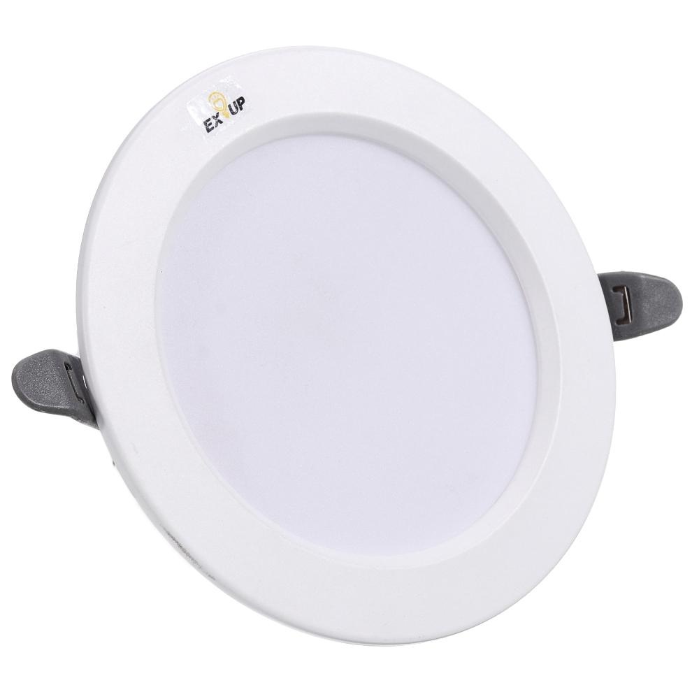 EXUP 5W 7W 12W 18W Round LED Recessed Ceiling Panel Down Light Indoor Home AC220-240V - 7W White - Image 2